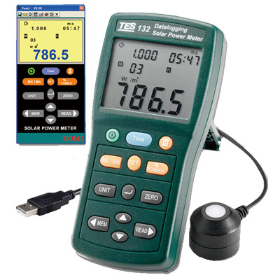 臺(tái)灣泰仕太陽能功率表(記錄型)TES-132